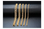 3-11mm Stainless Steel Cuban Link Chain Bracelets